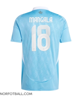 Billige Fotballdrakt Belgia Orel Mangala #18 Replika Bortedrakt EM 2024 Kortermet